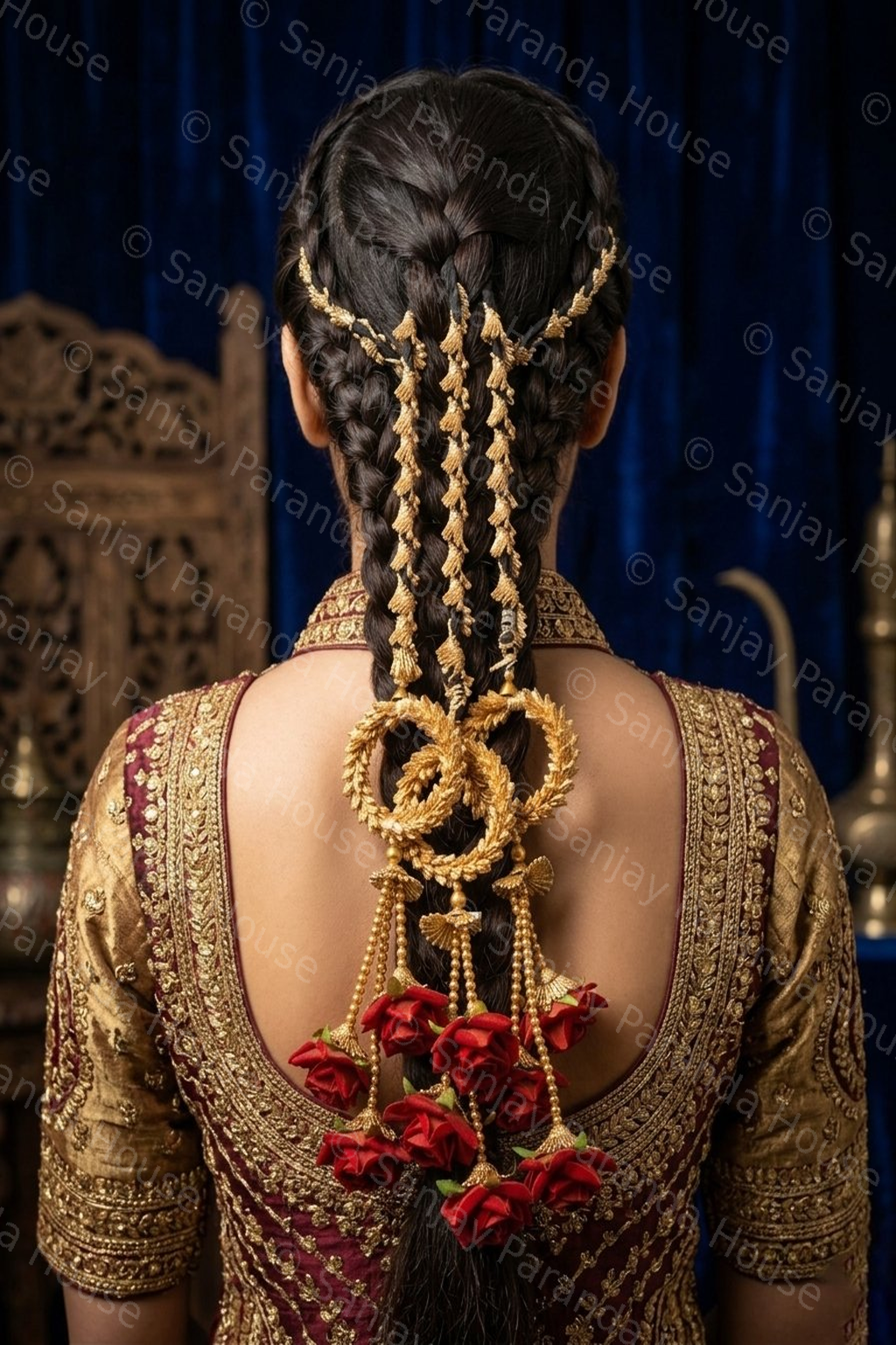 Gold-Silver-Mirror-Bridal-Paranda-Festival-Wholesale-India